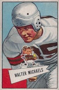 1952 Bowman Small #62 Walt Michaels Front
