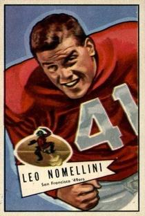 1952 Bowman Small #125 Leo Nomellini Front