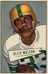 1952 Bowman Small #127 Ollie Matson Front
