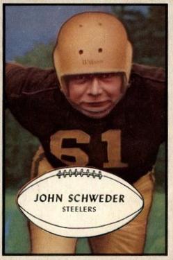1953 Bowman #41 John Schweder Front