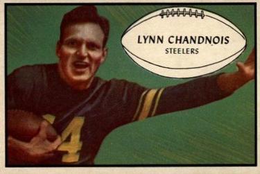 1953 Bowman #76 Lynn Chandnois Front