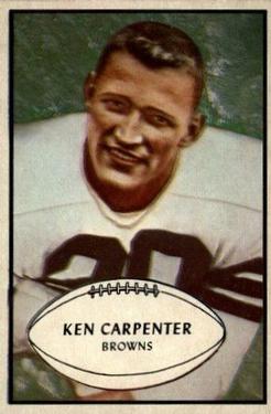 1953 Bowman #92 Ken Carpenter Front