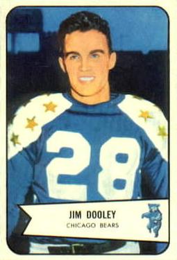 1954 Bowman #121 Jim Dooley Front
