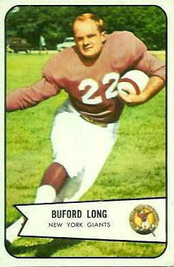 1954 Bowman #43 Buford Long Front