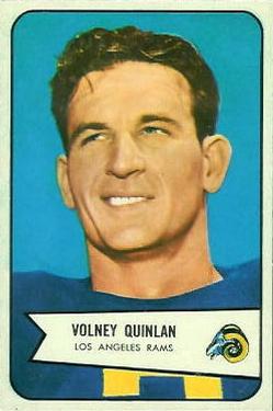 1954 Bowman #44 Volney Quinlan Front