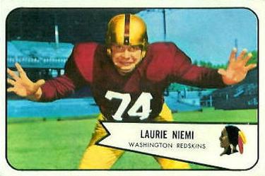 1954 Bowman #63 Laurie Niemi Front