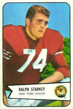 1954 Bowman #67 Ralph Starkey Front