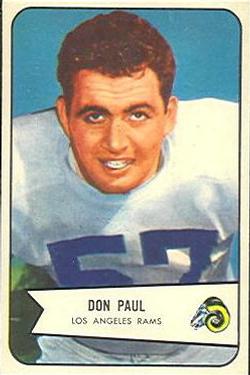 1954 Bowman #68 Don Paul Front