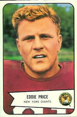 1954 Bowman #86 Eddie Price Front