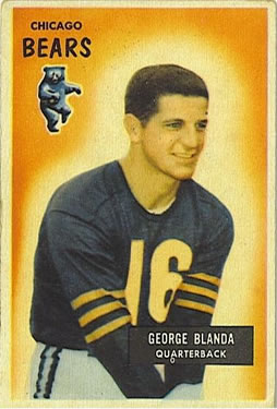 1955 Bowman #62 George Blanda Front
