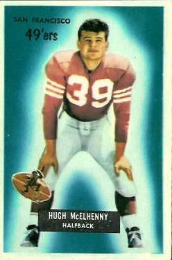 1955 Bowman #75 Hugh McElhenny Front