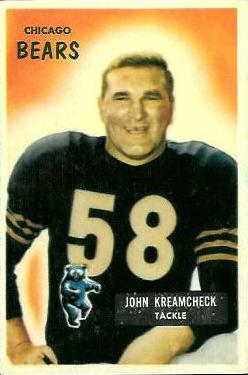 1955 Bowman #76 John Kreamcheck Front