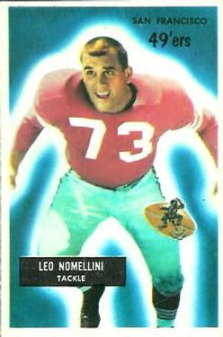 1955 Bowman #104 Leo Nomellini Front