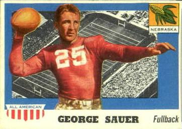 1955 Topps All-American #31 George Sauer Sr. Front