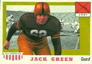 1955 Topps All-American #53 Jack Green Front