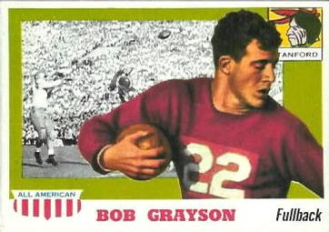 1955 Topps All-American #5 Bob Grayson Front