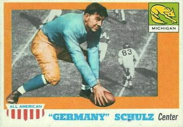 1955 Topps All-American #87 Germany Schulz Front