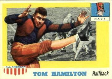 1955 Topps All-American #9 Tom Hamilton Front
