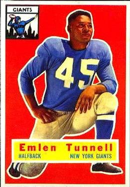 1956 Topps #17 Emlen Tunnell Front