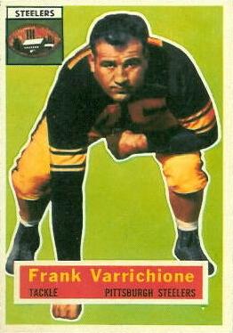 1956 Topps #3 Frank Varrichione Front