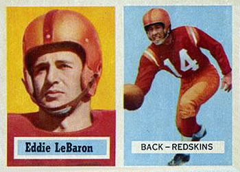 1957 Topps #1 Eddie LeBaron Front