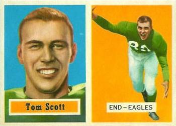 1957 Topps #25 Tom Scott Front
