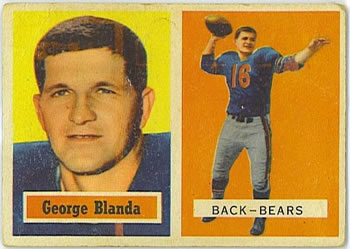1957 Topps #31 George Blanda Front