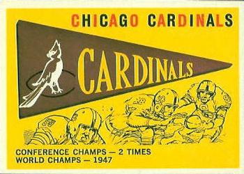 1959 Topps #24 Cardinals Pennant Front