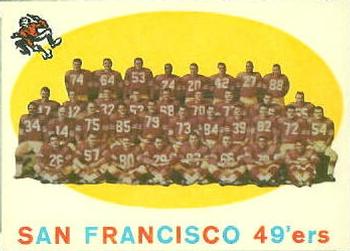 1959 Topps #61 San Francisco 49ers Front