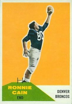 1960 Fleer #114 Ronnie Cain Front