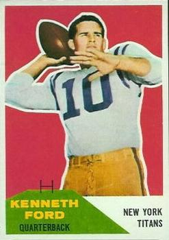1960 Fleer #50 Kenneth Ford Front
