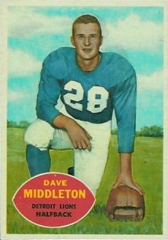 1960 Topps #43 Dave Middleton Front