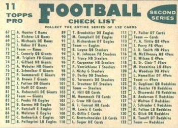 1960 Topps #11 Baltimore Colts Back