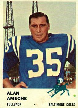1961 Fleer #31 Alan Ameche Front