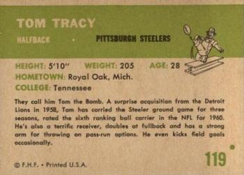 1961 Fleer #119 Tom Tracy Back