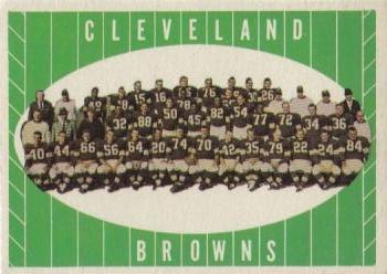 1961 Topps #76 Cleveland Browns Front