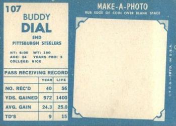 1961 Topps #107 Buddy Dial Back