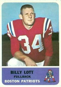 1962 Fleer #1 Billy Lott Front