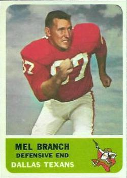1962 Fleer #32 Mel Branch Front