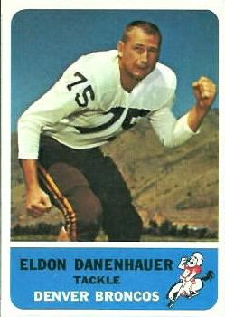 1962 Fleer #38 Eldon Danenhauer Front