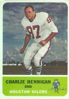 1962 Fleer #48 Charlie Hennigan Front
