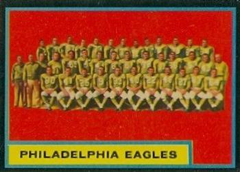1962 Topps #126 Philadelphia Eagles Front