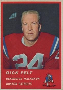 1963 Fleer #8 Dick Felt Front