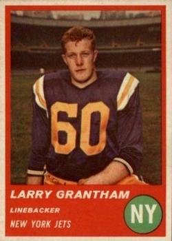 1963 Fleer #20 Larry Grantham Front
