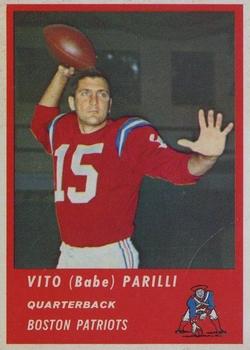 1963 Fleer #2 Vito (Babe) Parilli Front