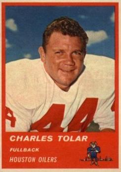 1963 Fleer #34 Charles Tolar Front