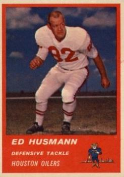 1963 Fleer #44 Ed Husmann Front