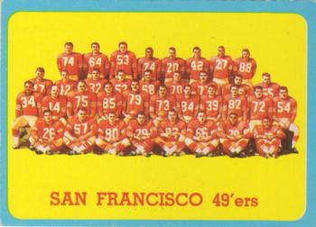 1963 Topps #145 San Francisco 49ers Front