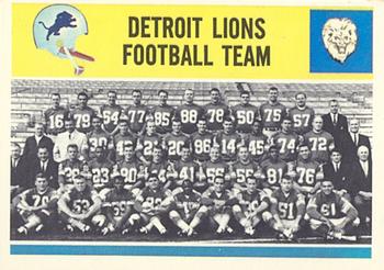 1964 Philadelphia #69 Detroit Lions Front