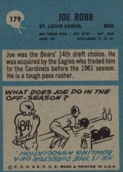 1964 Philadelphia #179 Joe Robb Back